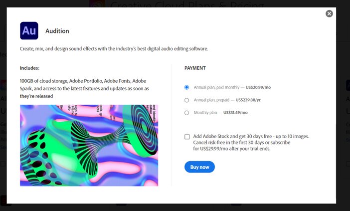 Adobe Audition Pricing Tosinajy