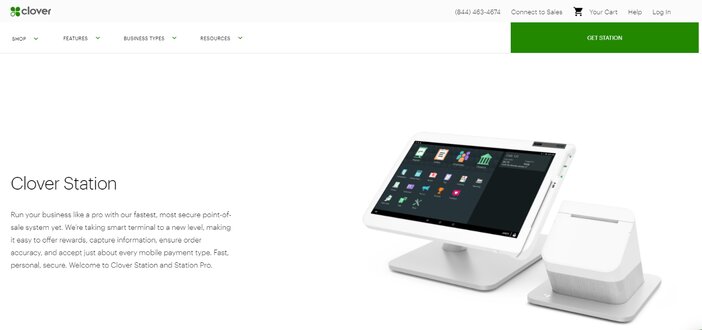 Clover POS Homepage Tosinajy