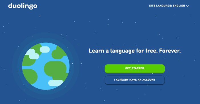 Duolingo homepage tosinajy