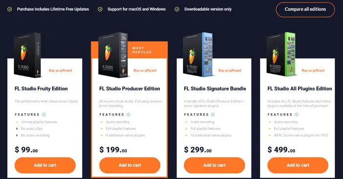 FL Studio Pricing Tosinajy
