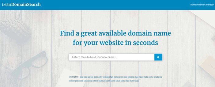 Lean Domain Search homepage tosinajy