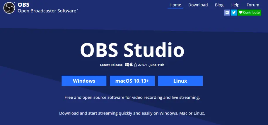 OBS Studio - Best streaming software