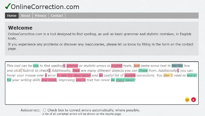 OnlineCorrection - Best Grammar Checkers