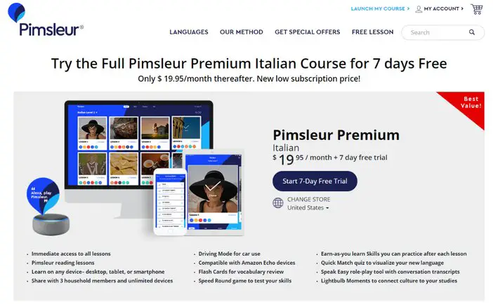 Pimsleur pricing tosinajy