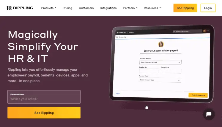 Rippling - Best Payroll Software