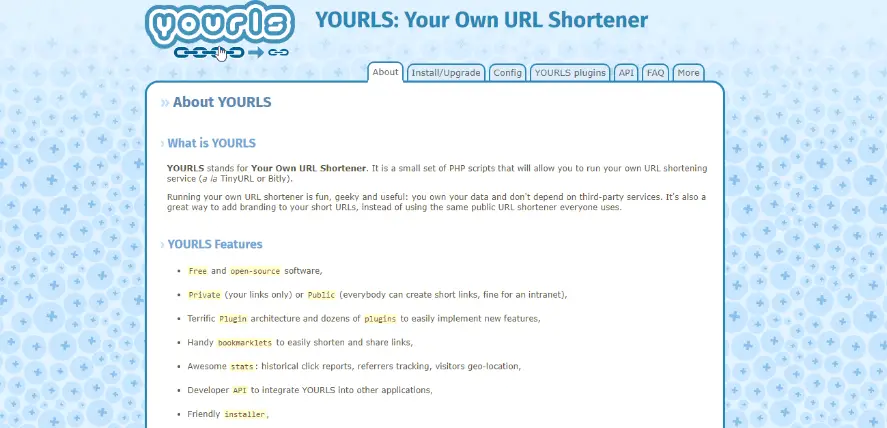 YOURLS - Best URL link shortener