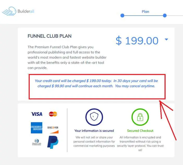 Builderall Funnel Club Checkout Page Tosinajy