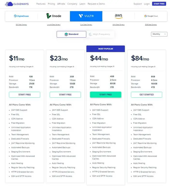 Cloudways Vultr Pricing Tosinajy