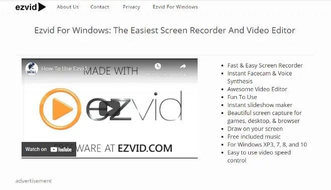 Ezvid - Best Free Screen Recording Software