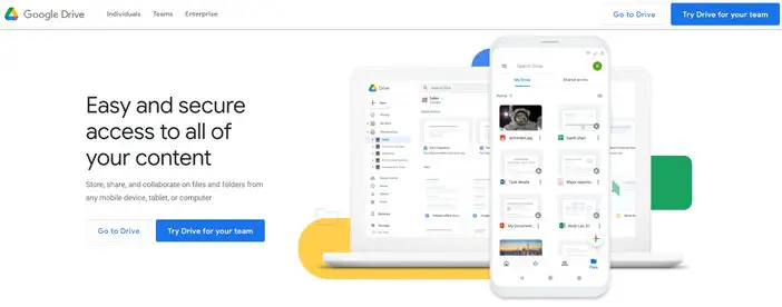 Google drive homepage tosinajy