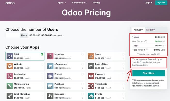 Odoo Pricing Tosinajy