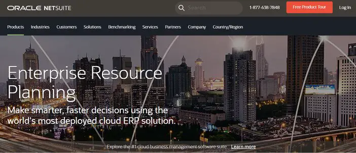 Oracle NetSuite ERP Homepage Tosinajy