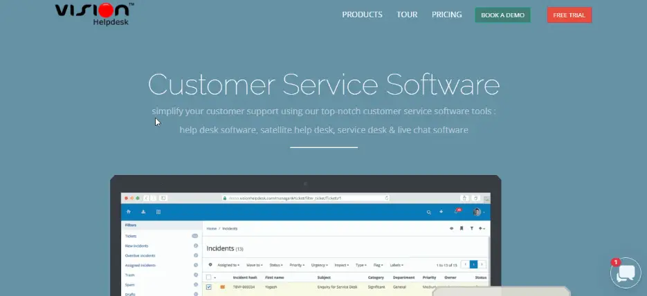 Vision Help Desk Software