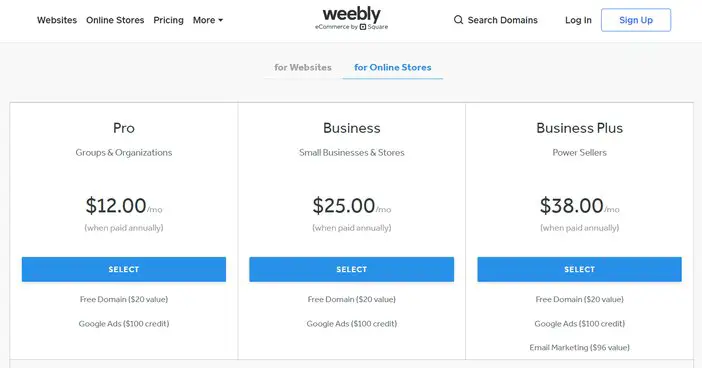 Weebly For Online Stores Pricing Tosinajy
