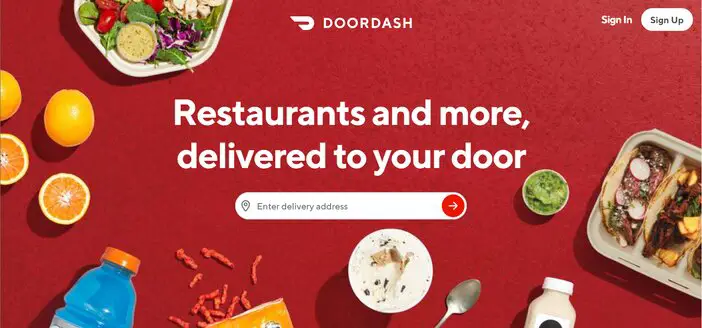 DoorDash App Homepage - Best App To Make Money Via Food Delivery Tosinajy