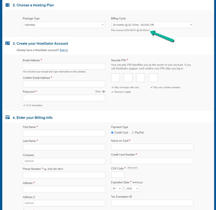 HostGator Account Creation Process Tosinajy