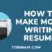 How to make money writing resumes - Tosinajy