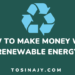 How to make money with renewable energy - Tosinajy